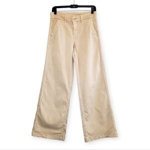 American Eagle Stretch Mid-rise Skater Trousers Pants In Beige